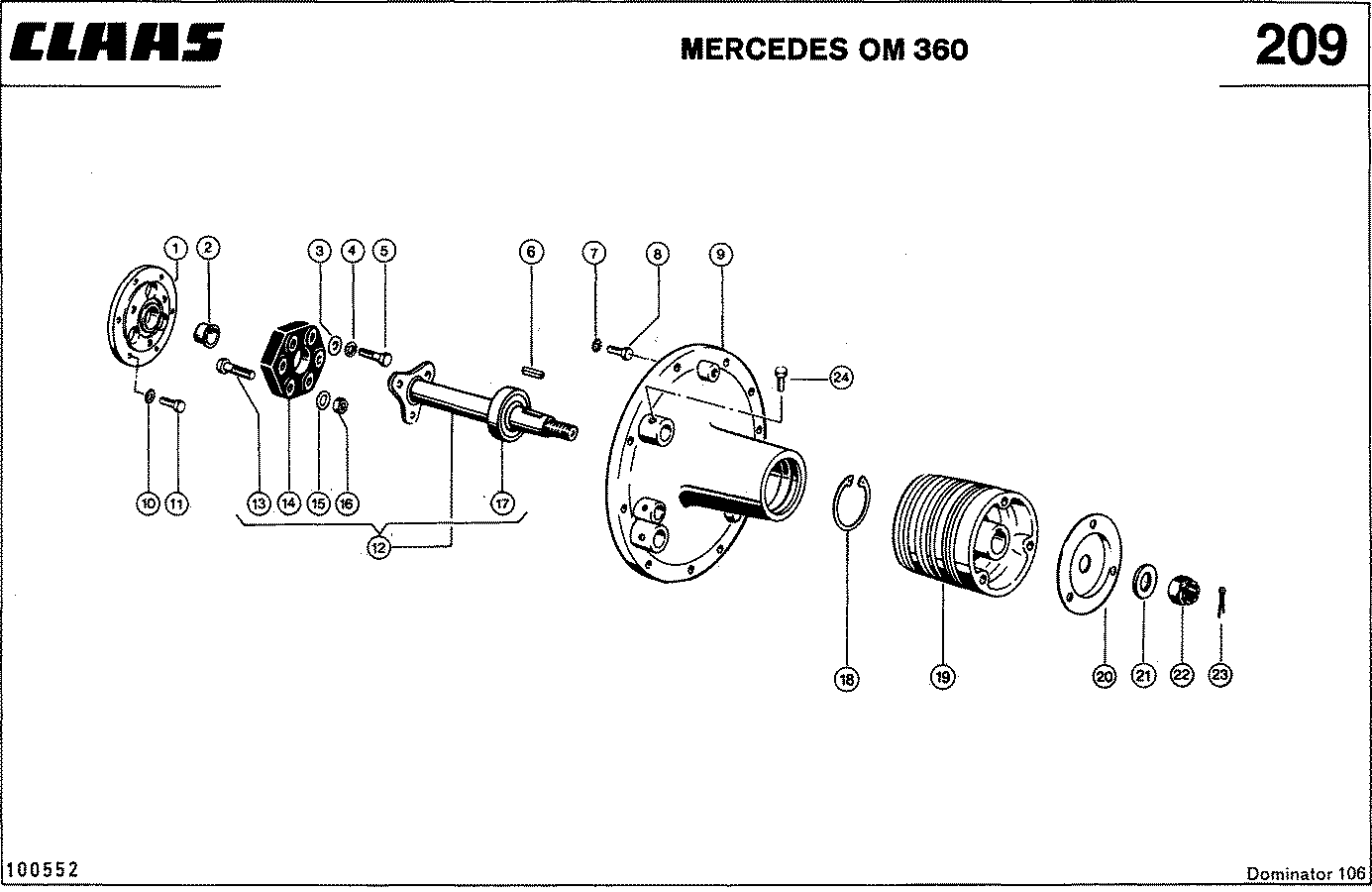 DOMINATOR - MOTORZUBEHOER, MERCEDES OM 360
