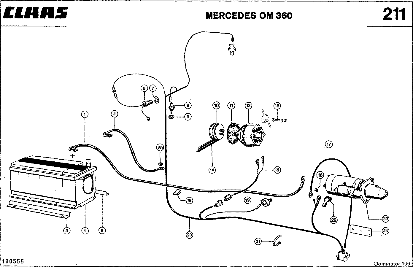 DOMINATOR - MOTORZUBEHOER, MERCEDES OM 360