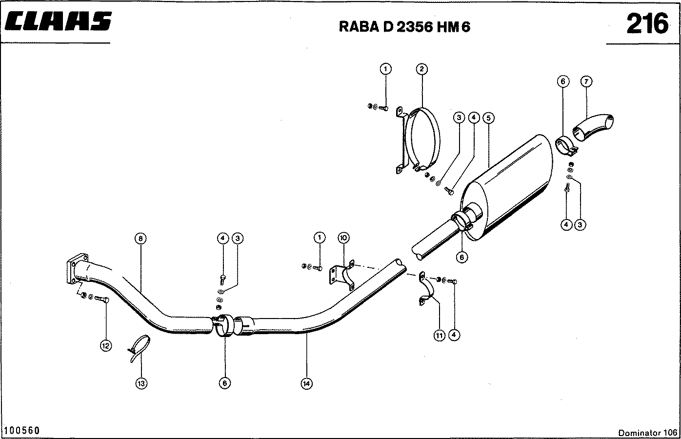 DOMINATOR - MOTORZUBEHOER, RABA D 2356 HM 6