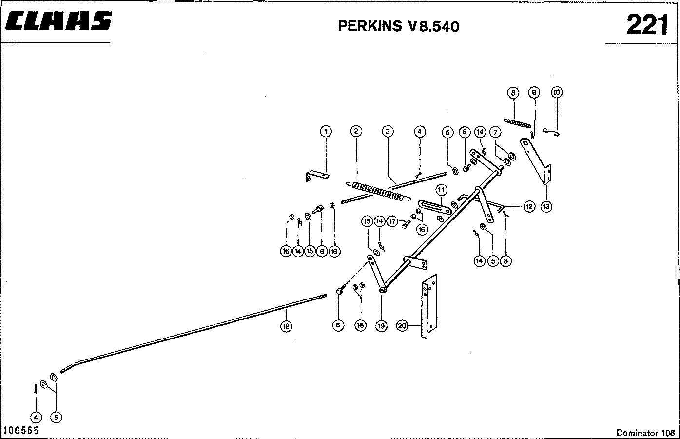 DOMINATOR - MOTORZUBEHOER, PERKINS V 8.540