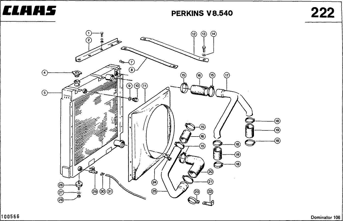 DOMINATOR - MOTORZUBEHOER, PERKINS V8.540
