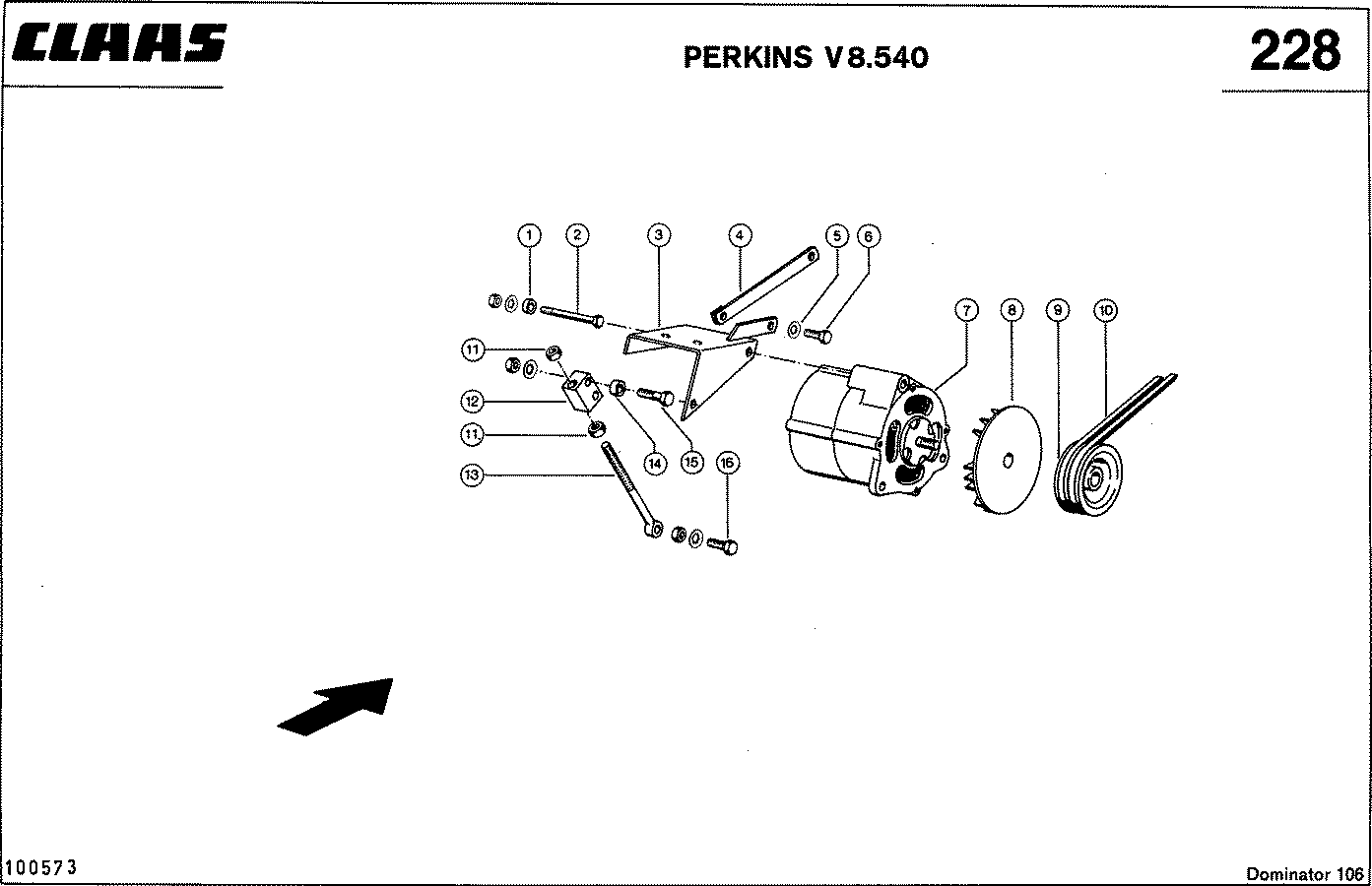 DOMINATOR - MOTORZUBEHOER, PERKINS V8.540