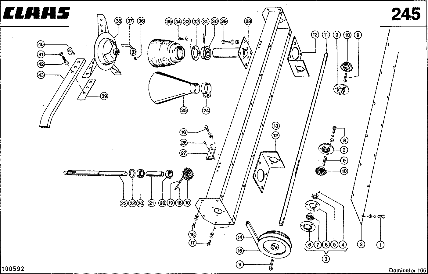 DOMINATOR - STROHVERTEILER, VAR.3468, 3494