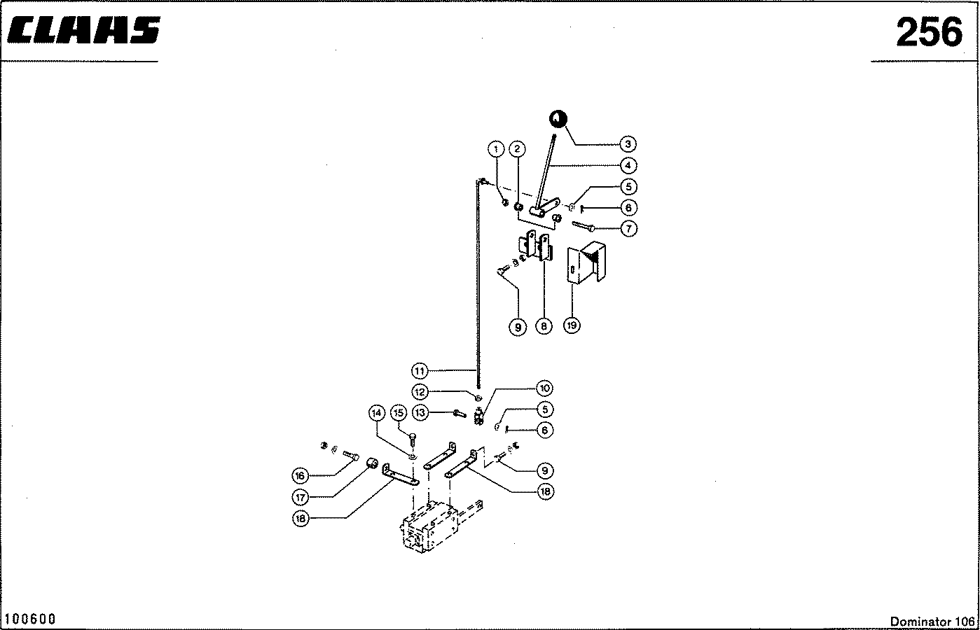 DOMINATOR - HASPEL-HORIZONTALVERSTELLUNG, VAR.3675 / 3749