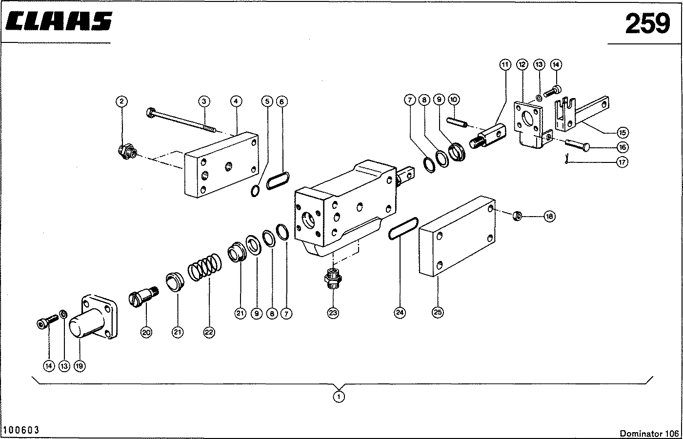 DOMINATOR - HASPEL-HORIZONTALVERSTELLUNG, VAR.3675 / 3749
