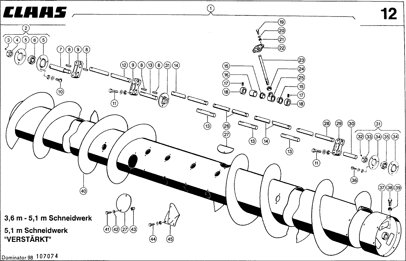 DOMINATOR - MULTIFINGER - EINZUGSTROMMEL, 3,6 M -