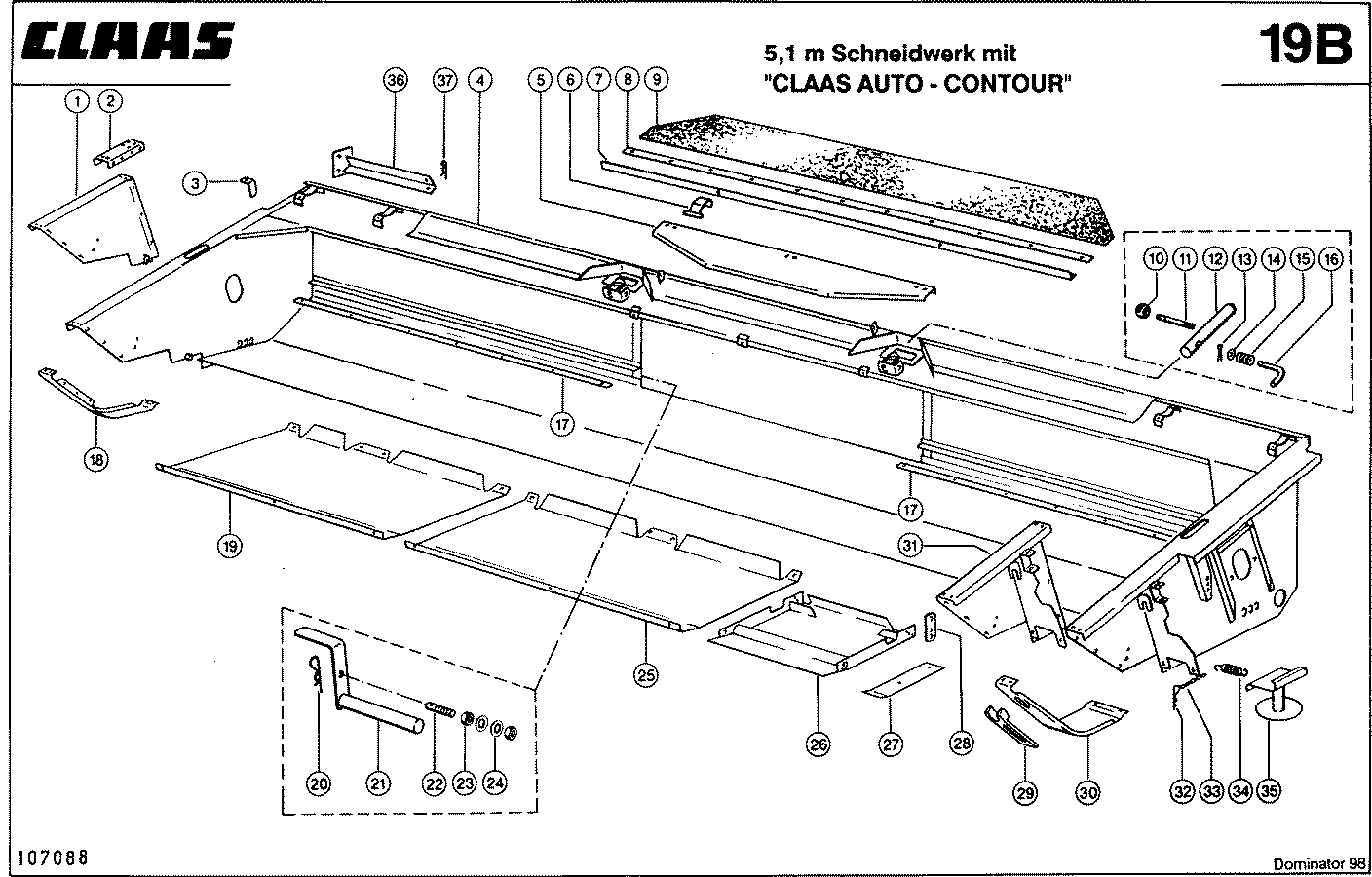 DOMINATOR - SCHNEIDWERKMULDE (5,1 M) VAR. 9433, 766