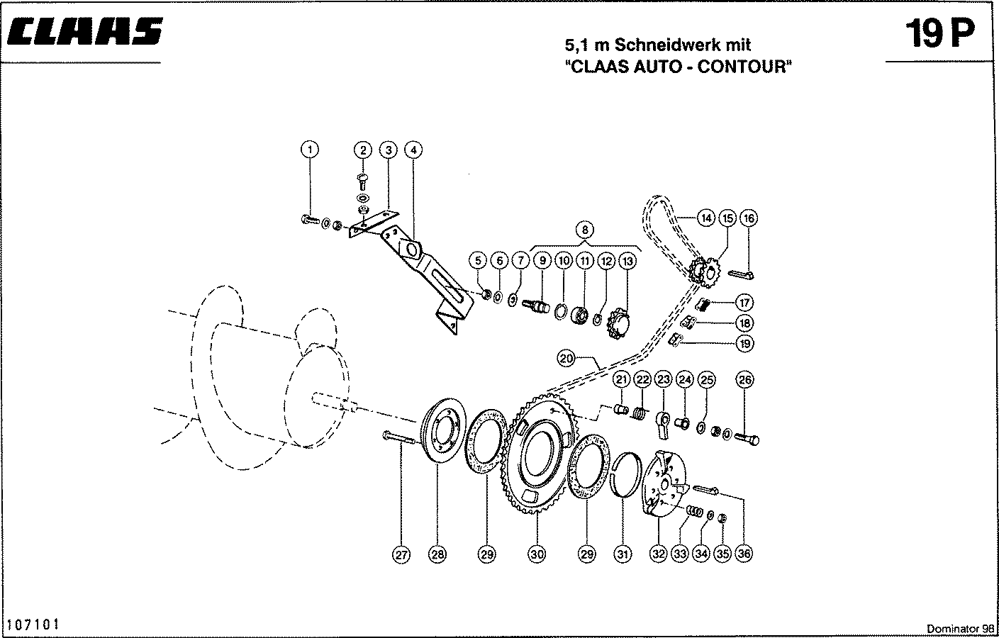 DOMINATOR - EINZUGSTROMMELANTRIEB, VAR. 9433, 766