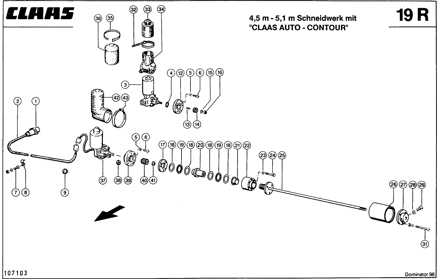 DOMINATOR - HASPELDREHZAHLVERSTELLUNG, VAR. 9428,