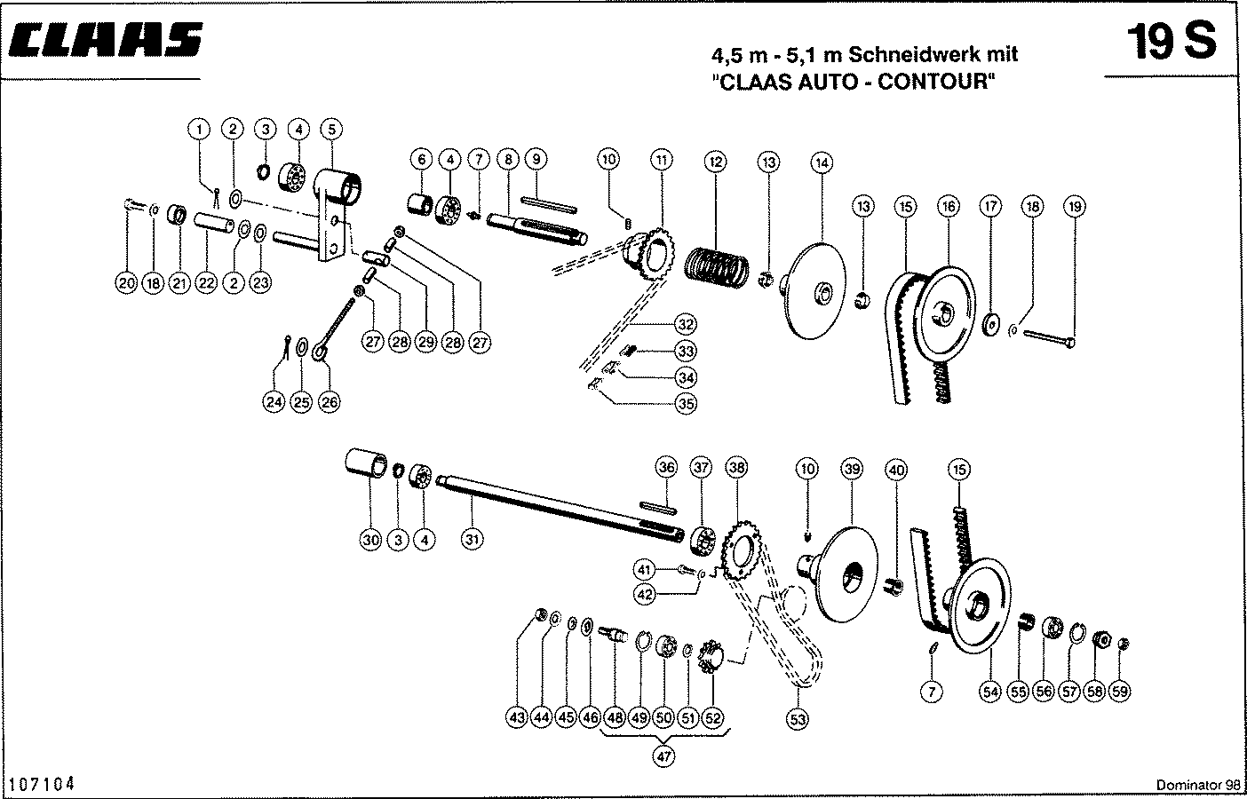 DOMINATOR - HASPEL - REGELTRIEB, VAR. 9428, 9433