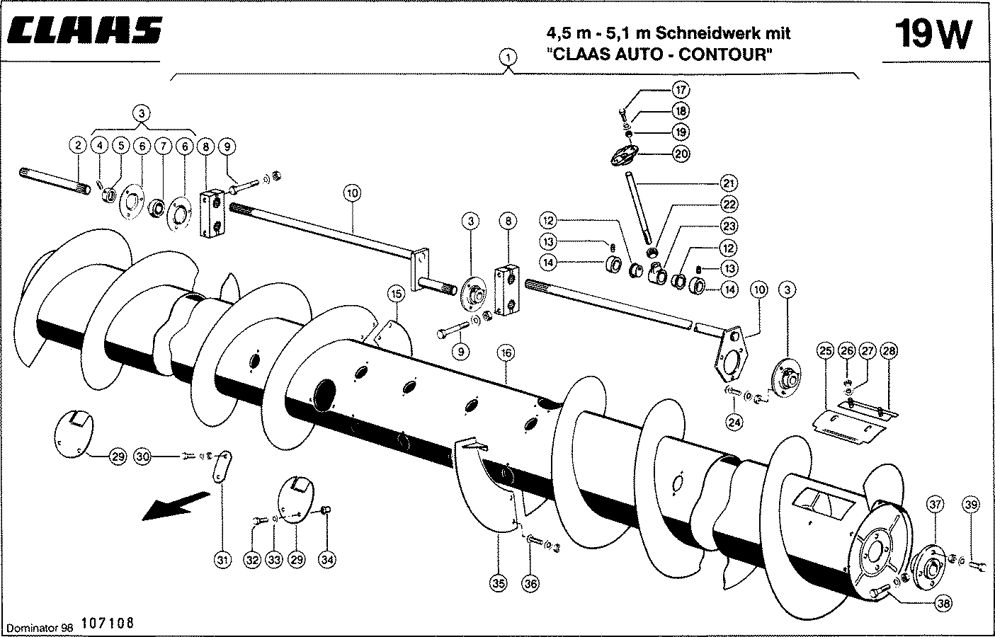 DOMINATOR - MULTIFINGER-EINZUGSTROMMEL, CLAAS AUTO