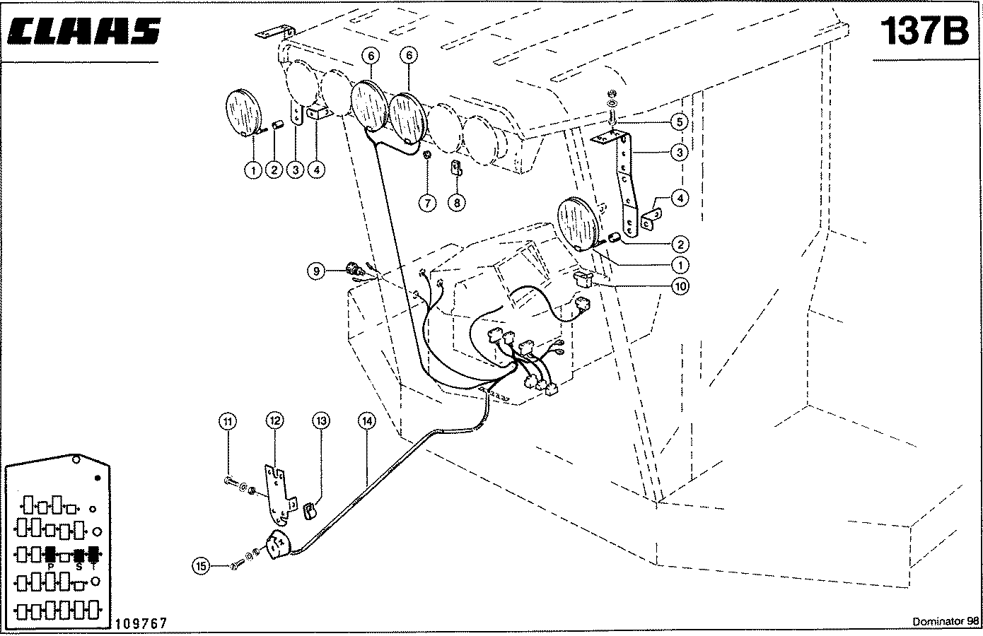 DOMINATOR - BELEUCHTUNGSEINRICHTUNG, VAR. 9073