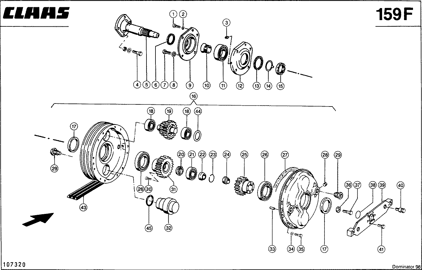 DOMINATOR - TROMMELREGELTRIEB, VAR. 7715