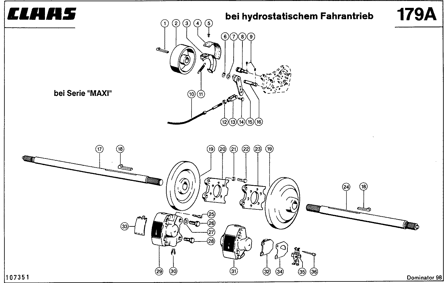 DOMINATOR - BREMSE, VAR. 7784, 4661, 12T