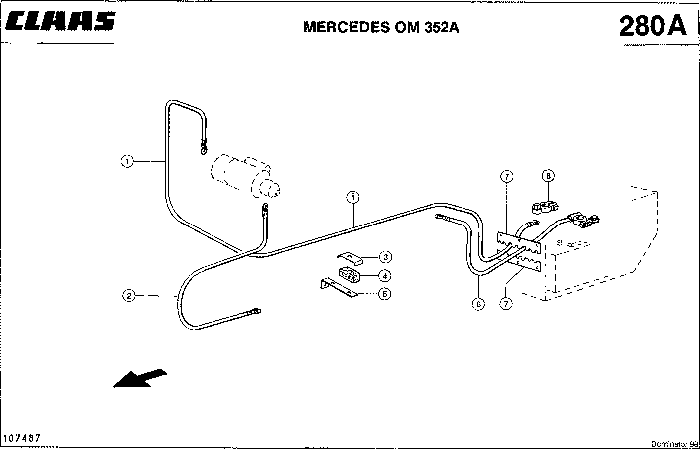 DOMINATOR - MERCEDES OM 352 A; ЭЛЕКТРИКА