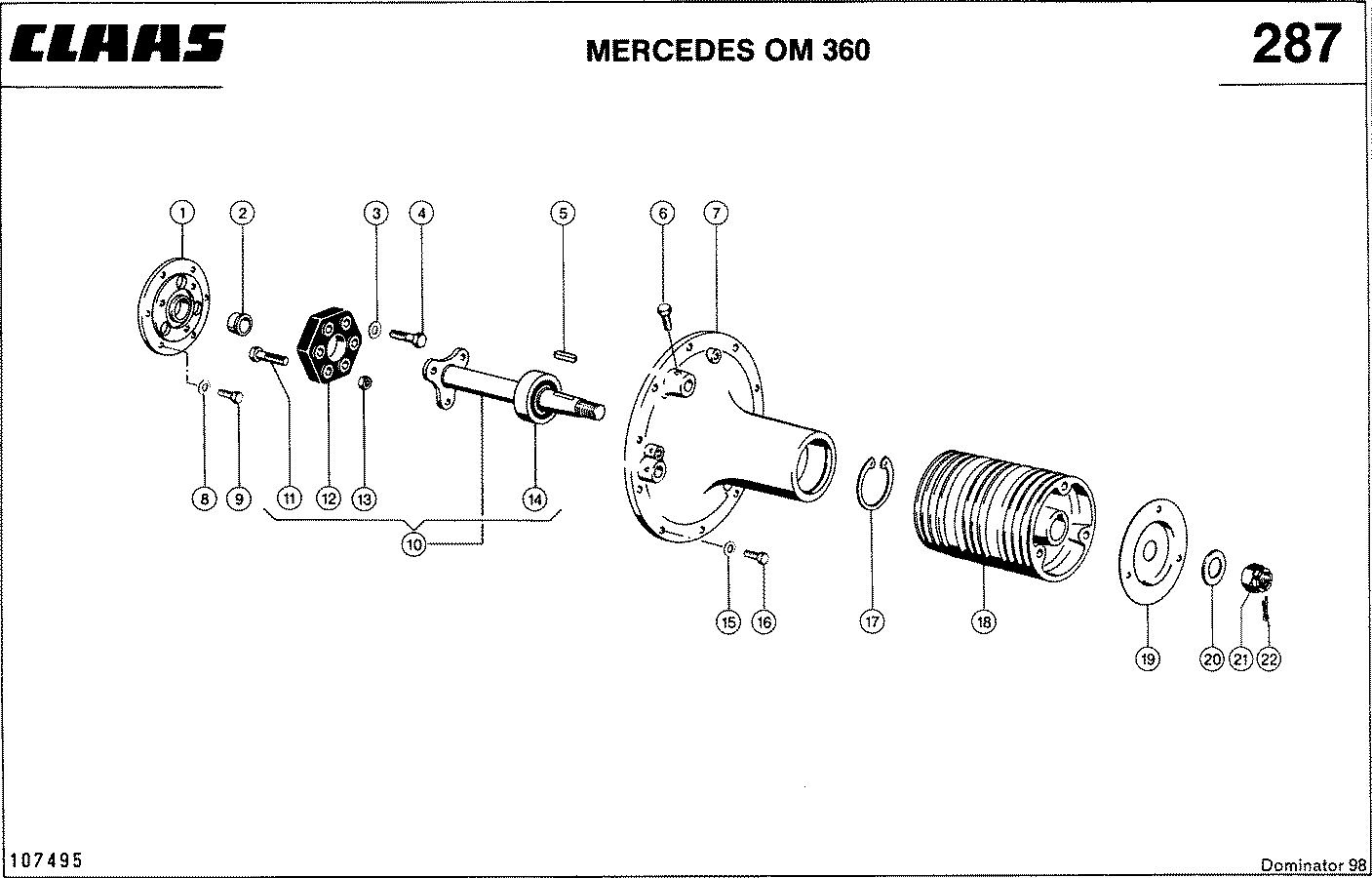 DOMINATOR - MERCEDES OM 360; ОТБОР МОЩНОСТИ