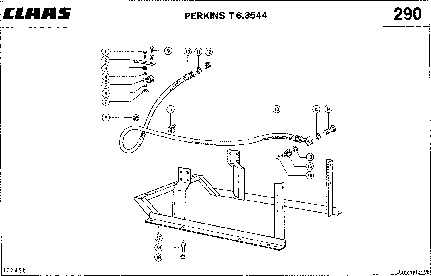 DOMINATOR - PERKINS T 6.3544; KONSOLE, OELABLASSCH