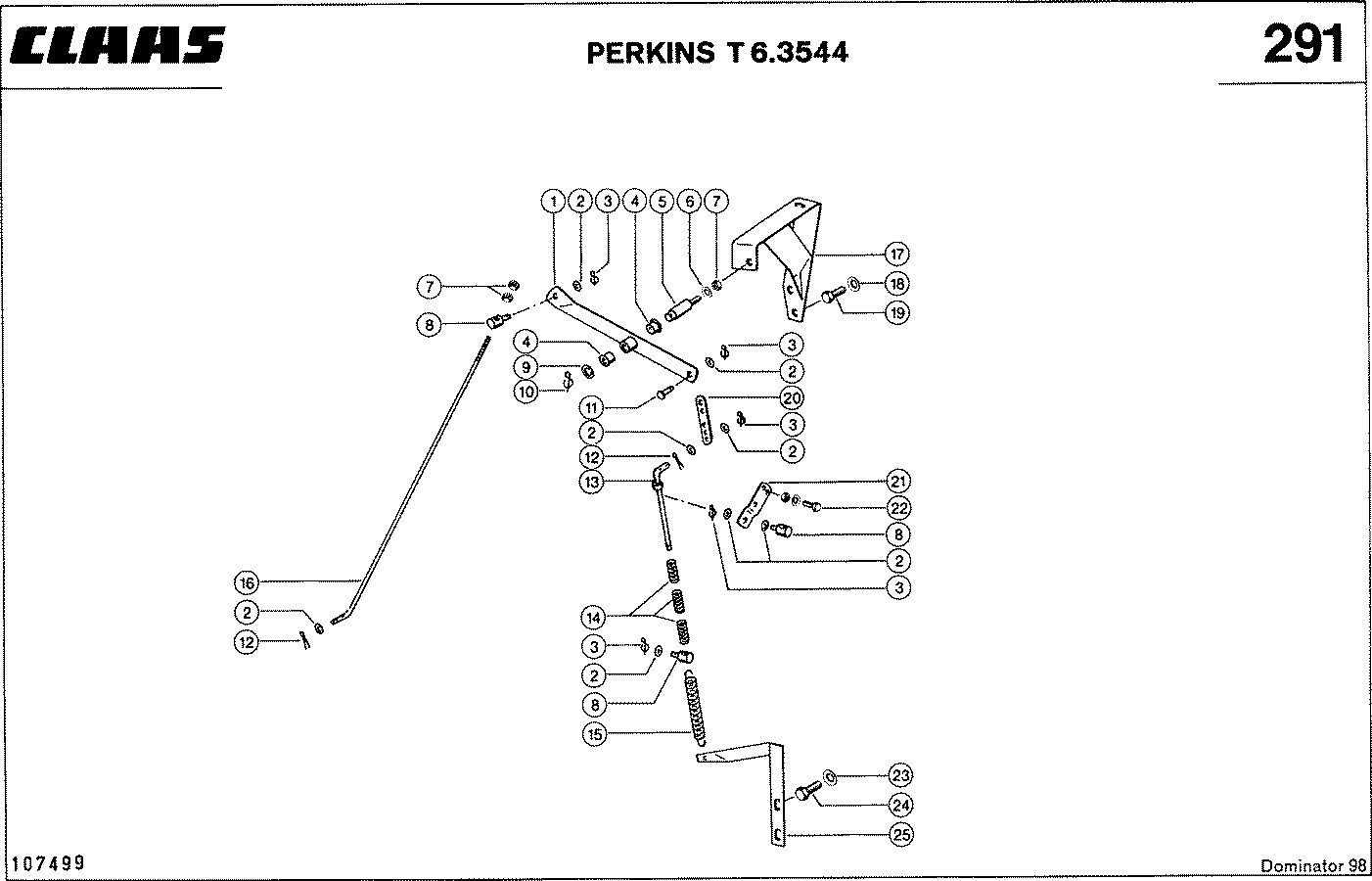 DOMINATOR - PERKINS T 6.3544; РЕГУЛИРОВКА ОБОРОТОВ
