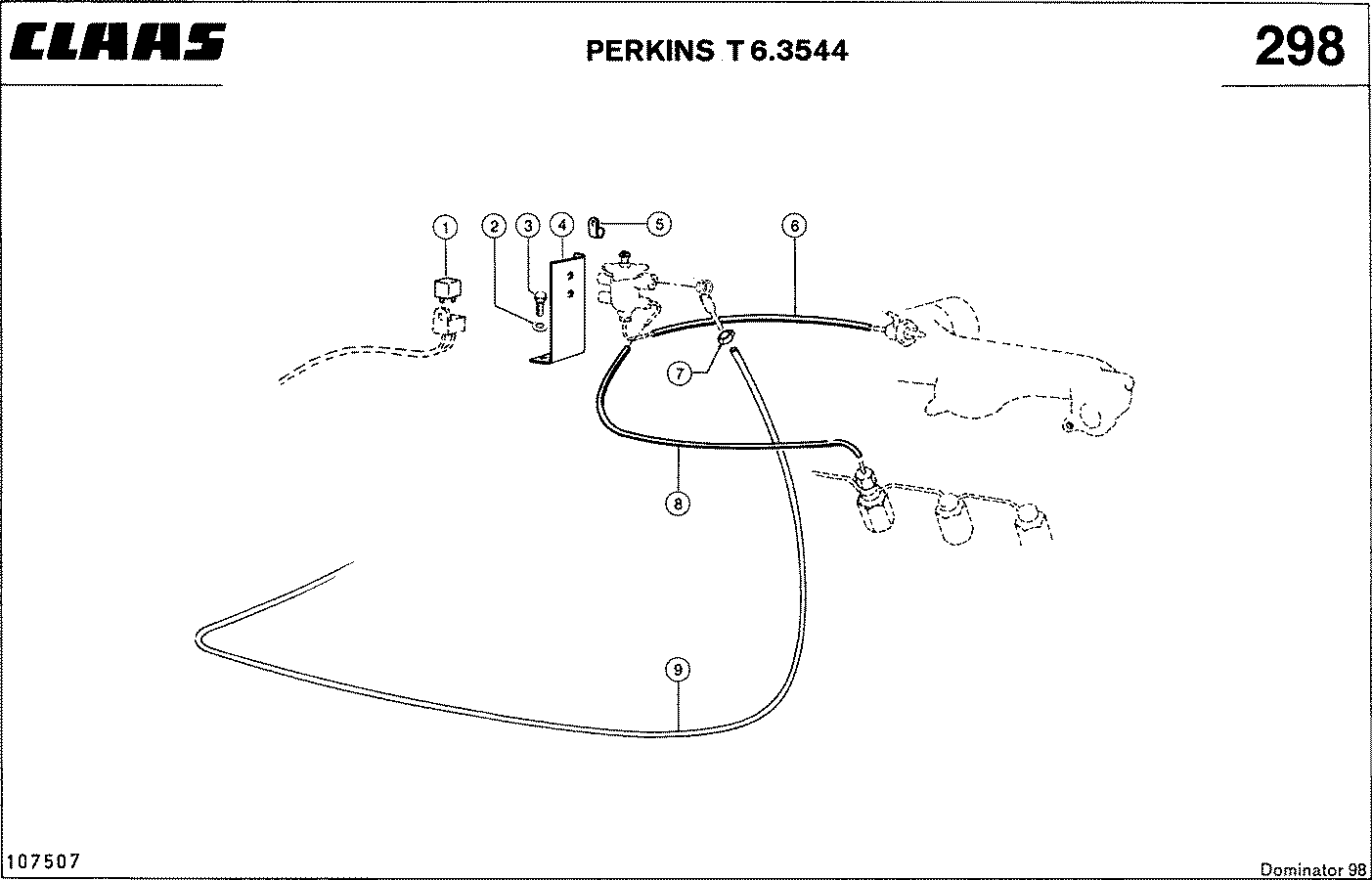 DOMINATOR - PERKINS T 6.3544; СИСТЕМА ПИТАНИЯ