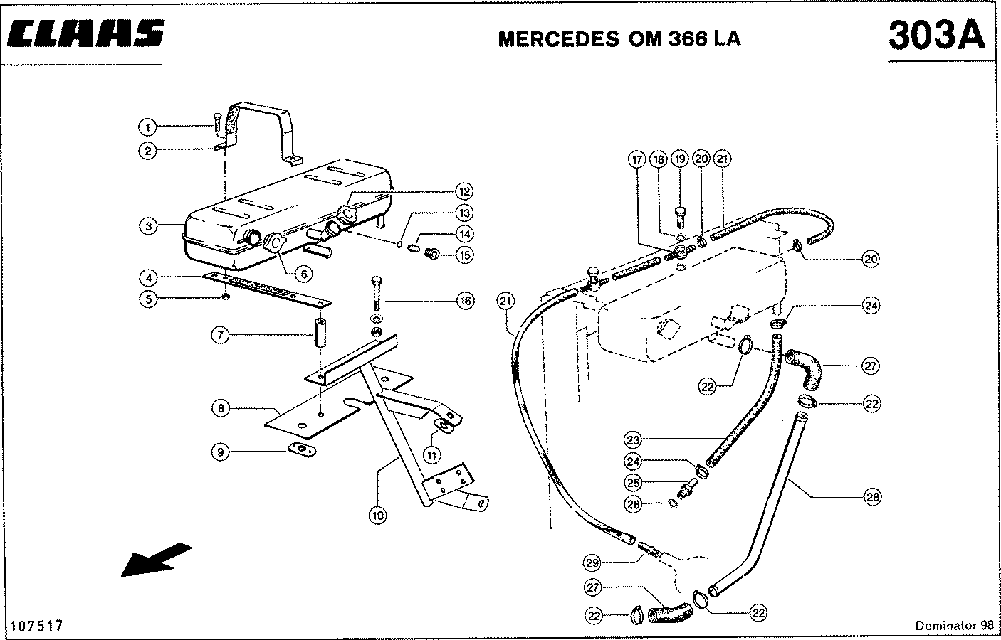 DOMINATOR - MERCEDES OM 366 LA; СИСТЕМА ОХЛАЖДЕНИЯ