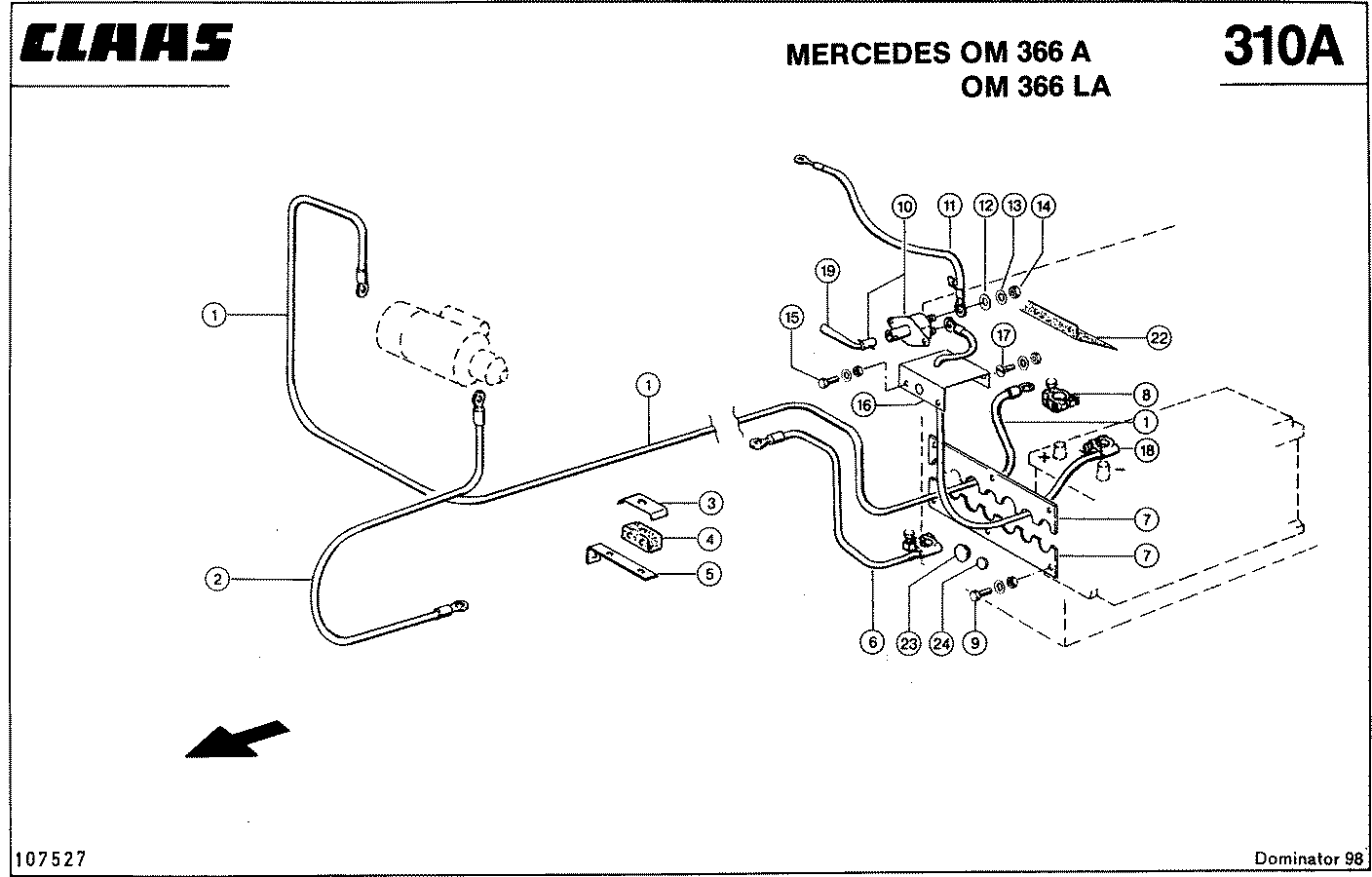 DOMINATOR - MERCEDES OM 366 A, OM 366 LA; ЭЛЕКТРИКА