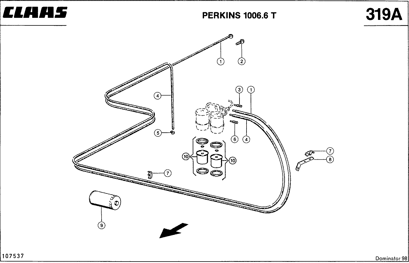 DOMINATOR - PERKINS 1006.6 T; СИСТЕМА ПИТАНИЯ