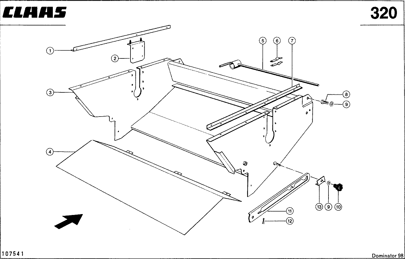 DOMINATOR - STROHHAECKSLER, RUMPF, UEBERGANGSBLECH