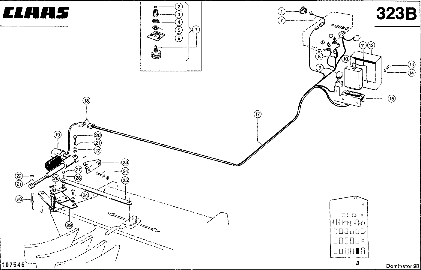 DOMINATOR - ELEKTRISCHE STREUBLECHVERSTELLUNG, VAR.