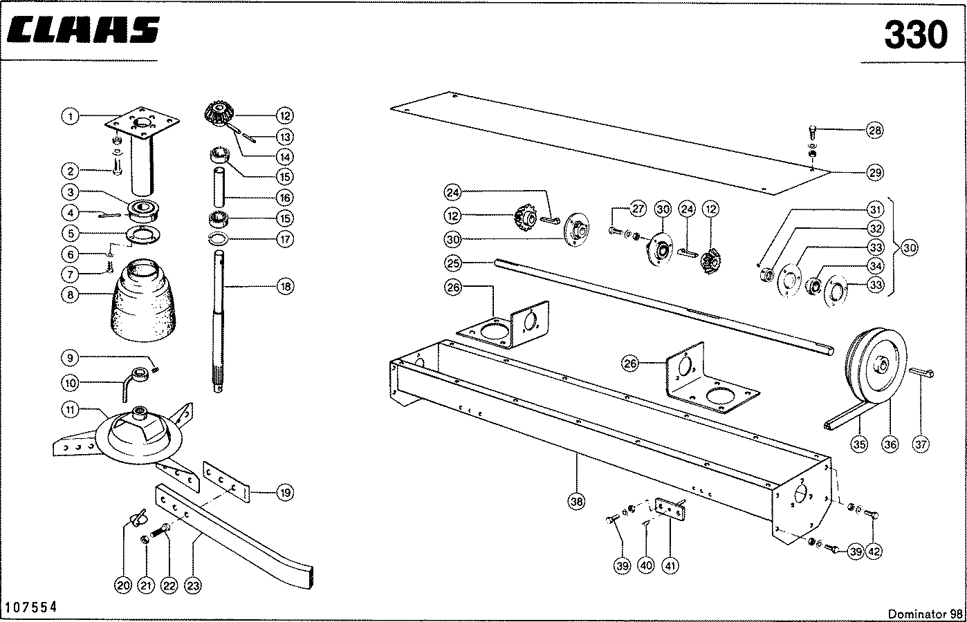 DOMINATOR - STROHVERTEILER, MULDE, TELLER