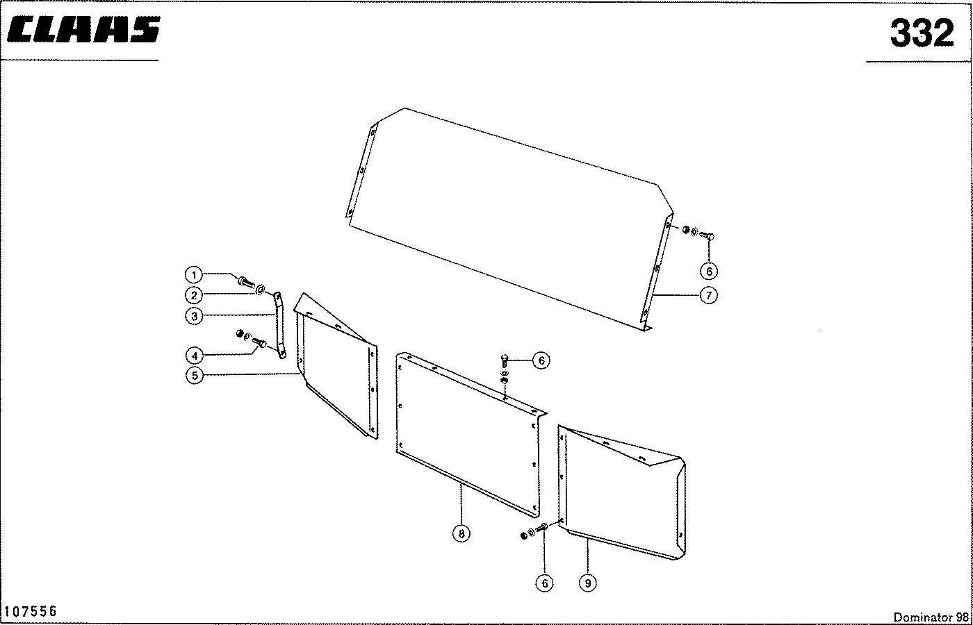 DOMINATOR - STROHVERTEILER, ABDECKBLECH