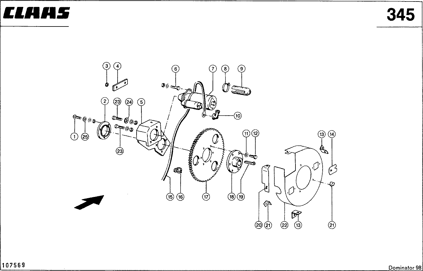DOMINATOR - SCHNEIDWERK - REVERSIERANTRIEB, VAR. 75