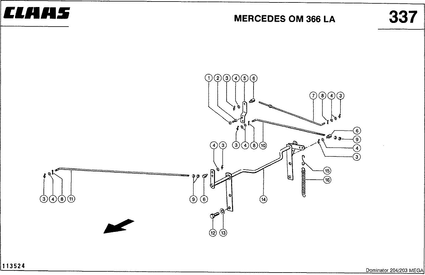 MEGA - ПРИНАДЛЕЖНОСТИ ДВИГАТЕЛЯ, MERCEDES OM 366 LA