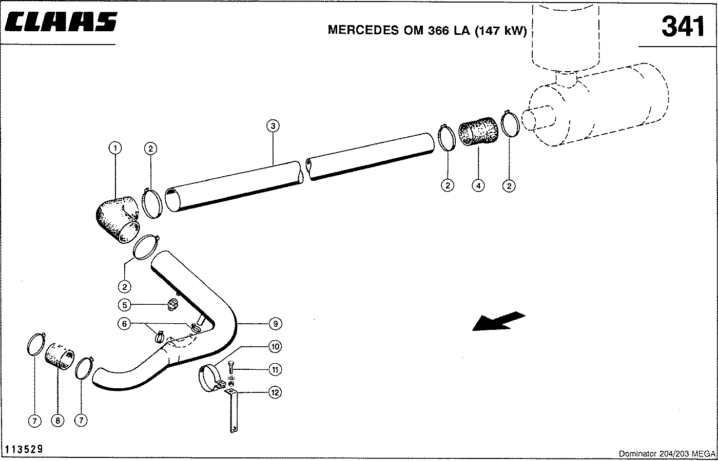 MEGA - ПРИНАДЛЕЖНОСТИ ДВИГАТЕЛЯ, MERCEDES OM 366 LA (147 КВТ)