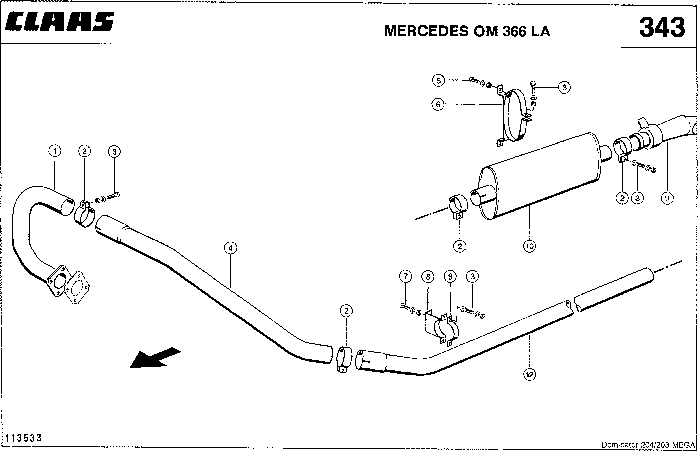 MEGA - ПРИНАДЛЕЖНОСТИ ДВИГАТЕЛЯ, MERCEDES OM 366 LA