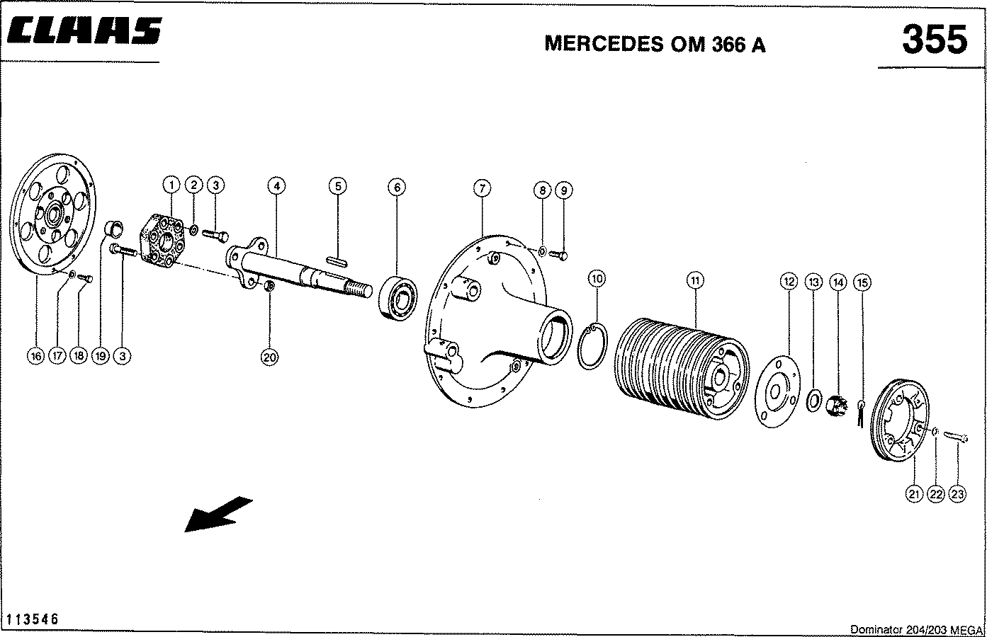 MEGA - ПРИНАДЛЕЖНОСТИ ДВИГАТЕЛЯ, MERCEDES OM 366 A (125 КВТ)