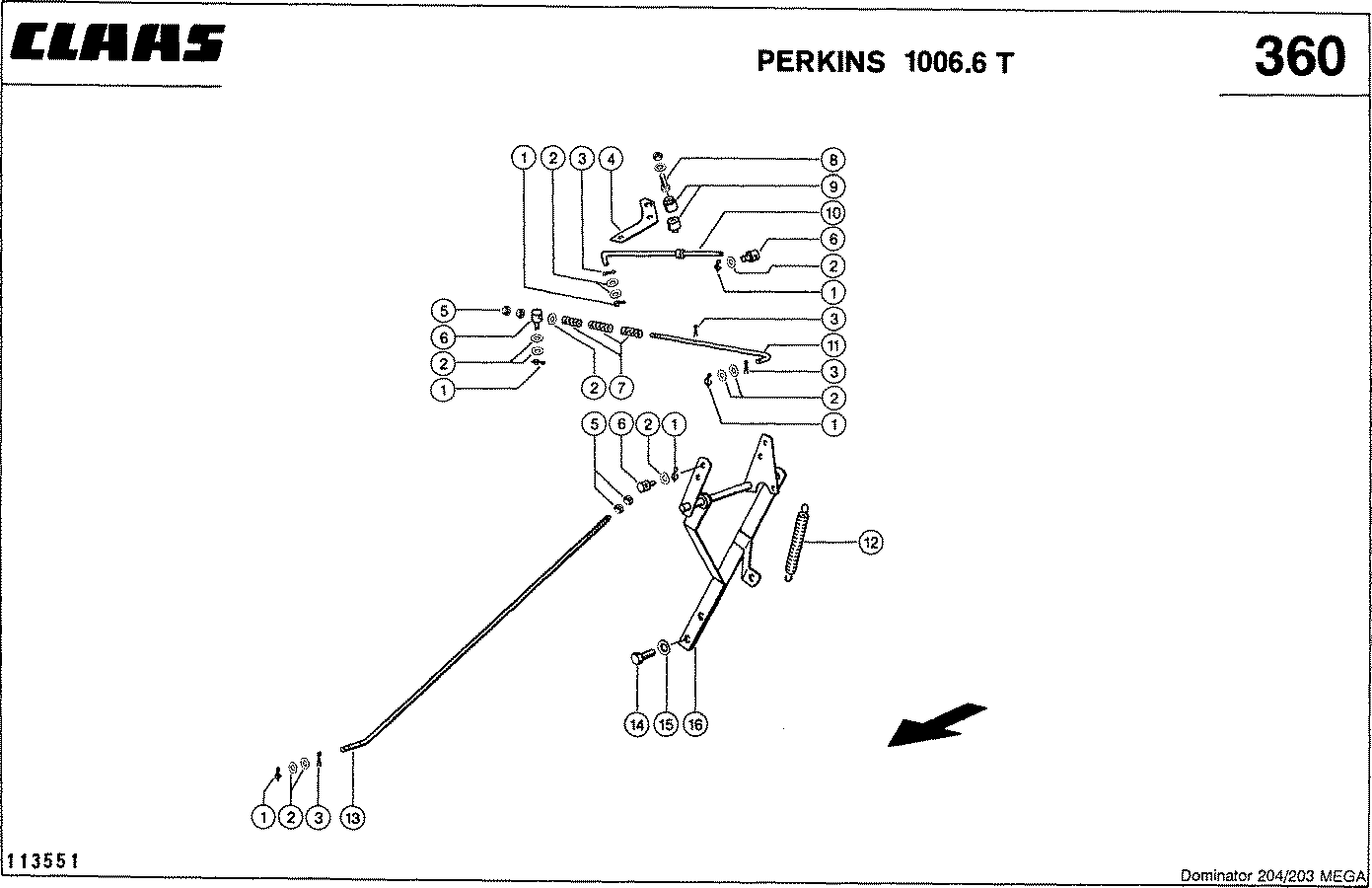 MEGA - ПРИНАДЛЕЖНОСТИ ДВИГАТЕЛЯ, PERKINS 1006.6 T (125 КВТ)