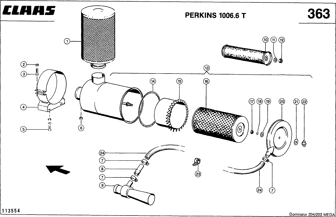 MEGA - ПРИНАДЛЕЖНОСТИ ДВИГАТЕЛЯ, PERKINS 1006.6 T (125 КВТ)