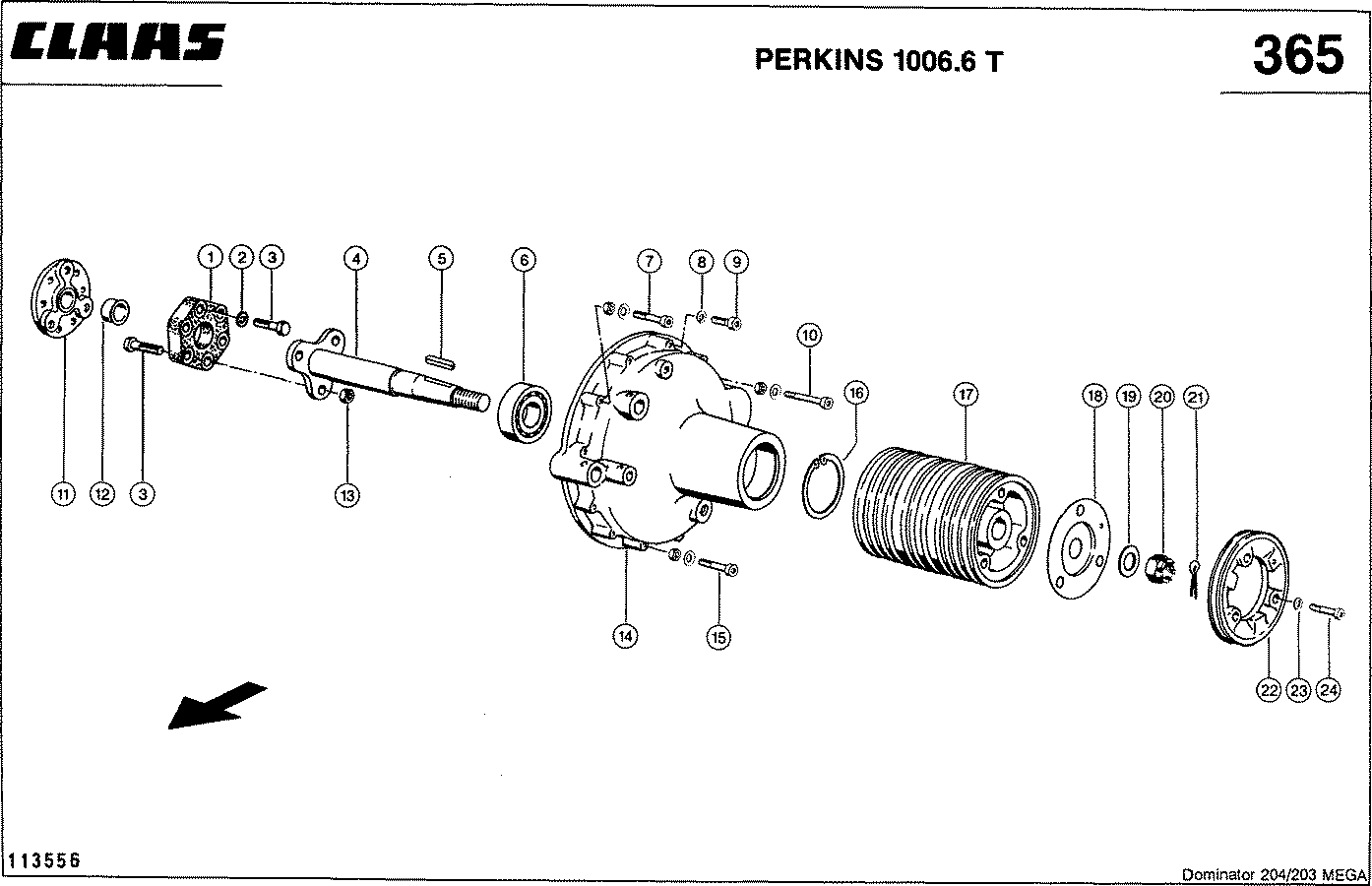 MEGA - ПРИНАДЛЕЖНОСТИ ДВИГАТЕЛЯ, PERKINS 1006.6 T (125 КВТ)