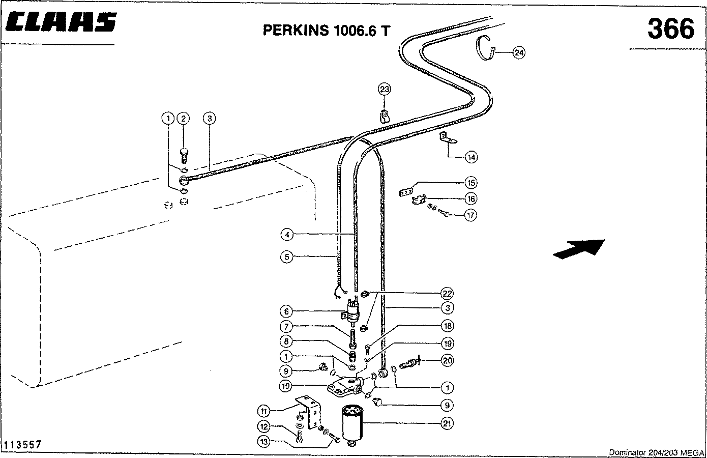 MEGA - ПРИНАДЛЕЖНОСТИ ДВИГАТЕЛЯ, PERKINS 1006.6 T (125 КВТ)