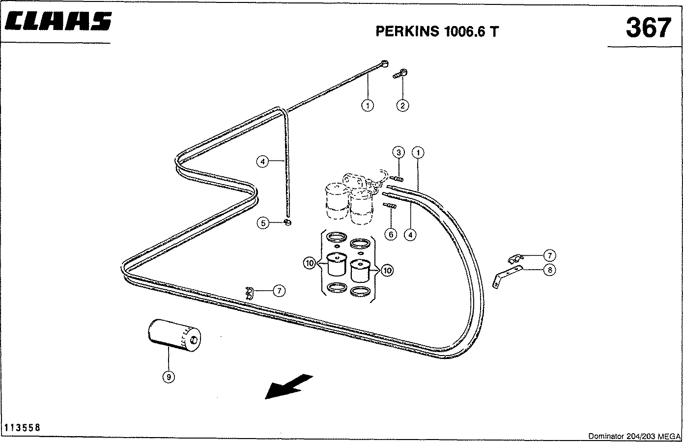MEGA - ПРИНАДЛЕЖНОСТИ ДВИГАТЕЛЯ, PERKINS 1006.6 T (125 КВТ)