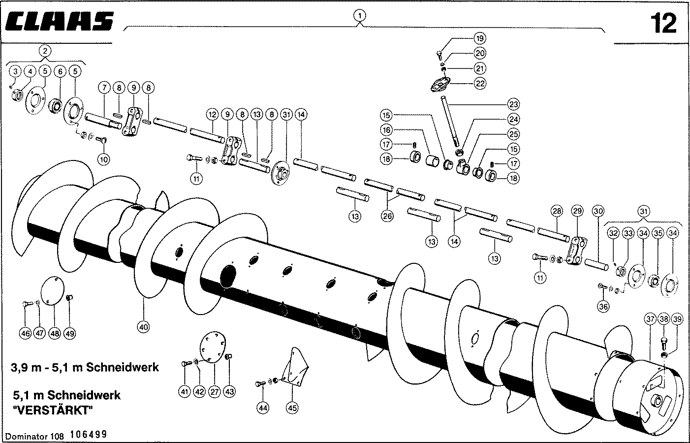 DOMINATOR - MULTIFINGER - EINZUGSTROMMEL, 3,9 M -