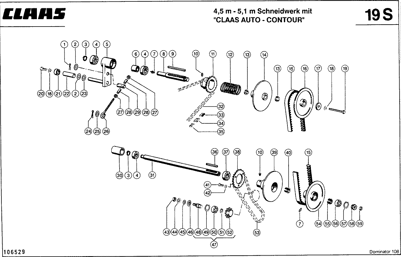 DOMINATOR - HASPEL - REGELTRIEB, VAR. 9428, 9433