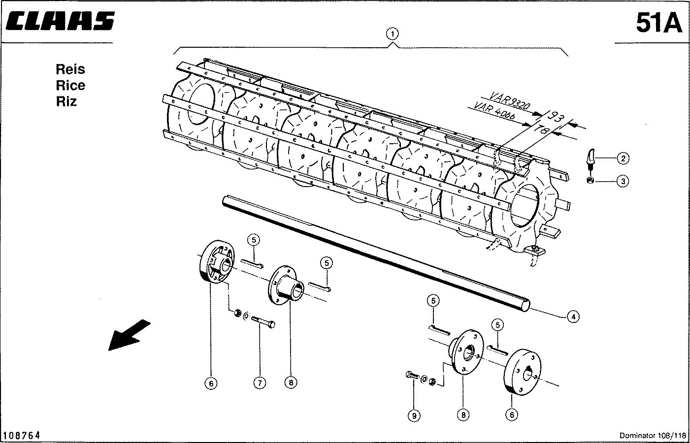 DOMINATOR - STIFTEN-DRESCHTROMMEL, VAR. 9320 + VAR.