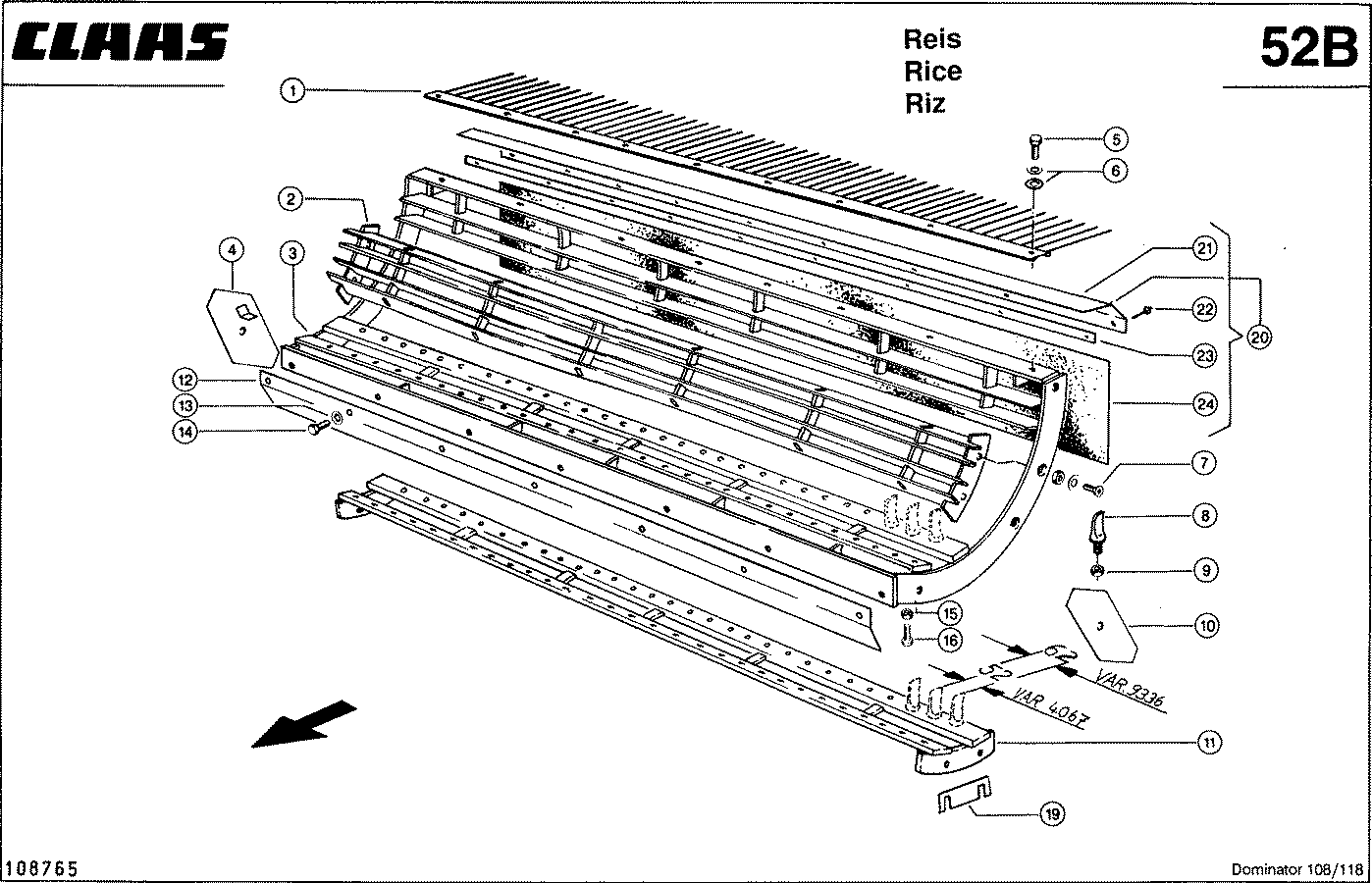 DOMINATOR - STIFTEN-DRESCHKORB, VAR. 9336 + VAR. 40