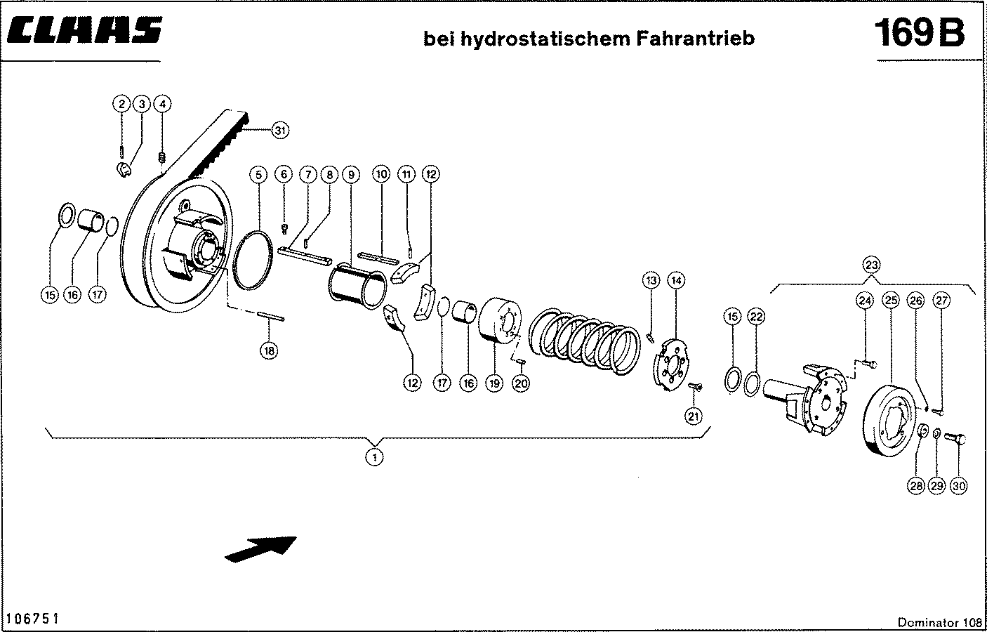 DOMINATOR - TROMMELREGELTRIEB, VAR. 7693, 7818, 771