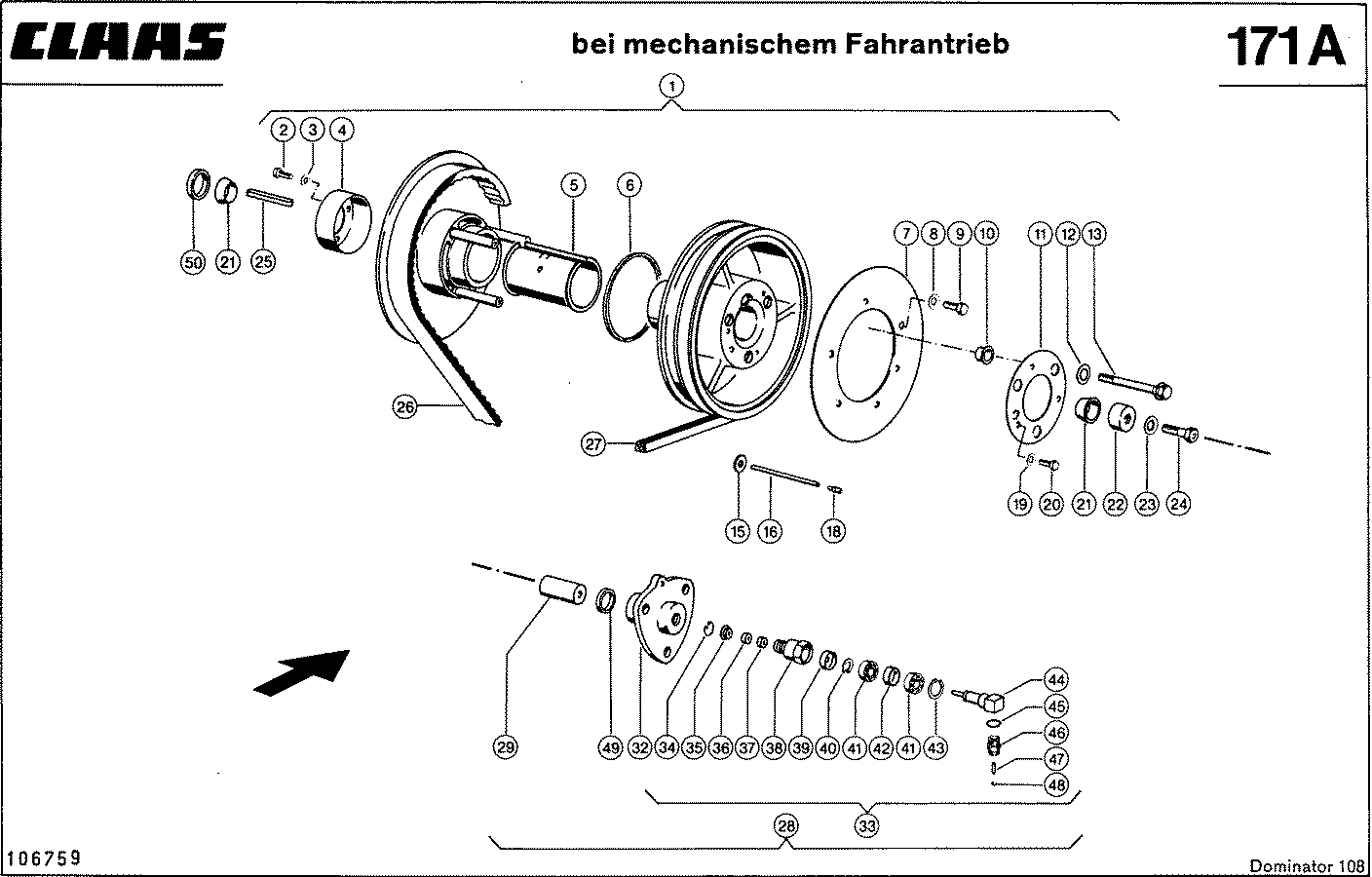 DOMINATOR - TROMMELREGELTRIEB, VAR. 7720