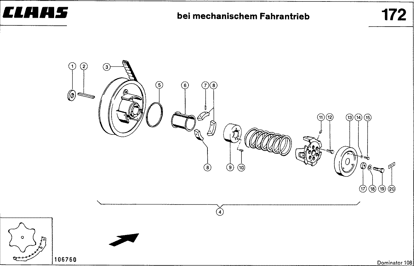 DOMINATOR - TROMMELREGELTRIEB (650-1500), VAR. 4418