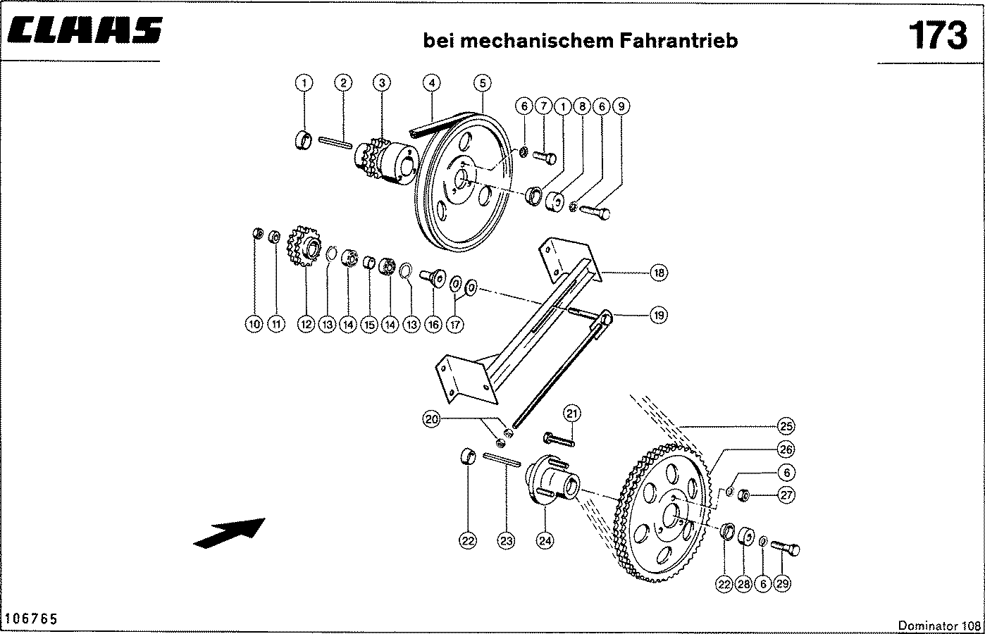 DOMINATOR - TROMMEL - KETTENTRIEB, VAR. 4416