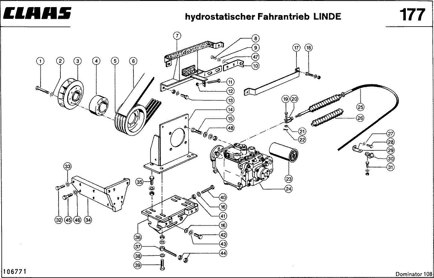 DOMINATOR - ПРИВОД КОЛЕС, -LINDE-