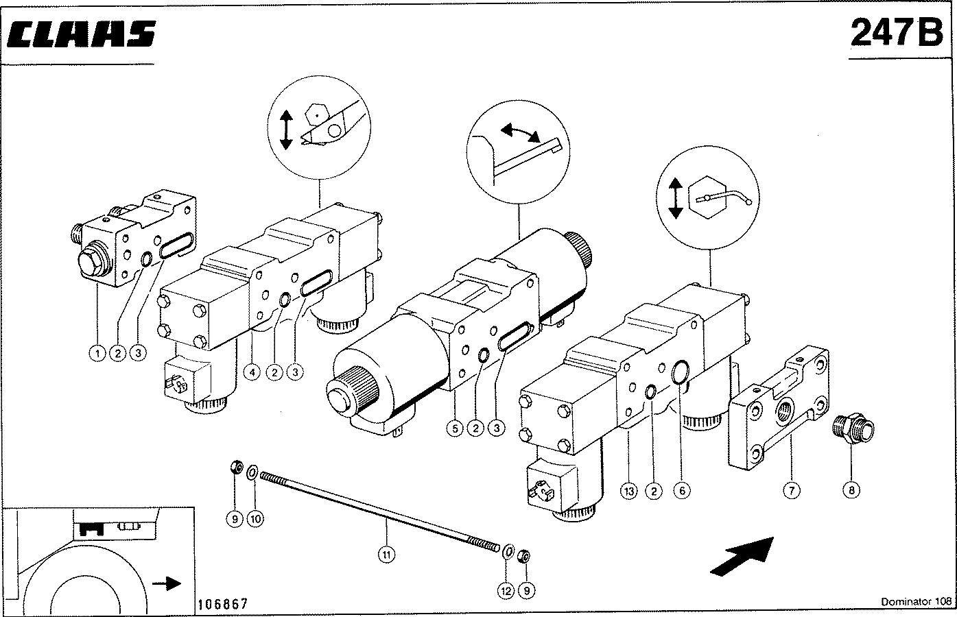DOMINATOR - HINTERER VENTILBLOCK, VAR. 7668, 7855